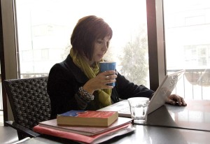 Freelancer Denise Summers gets inspired at a local coffee spot